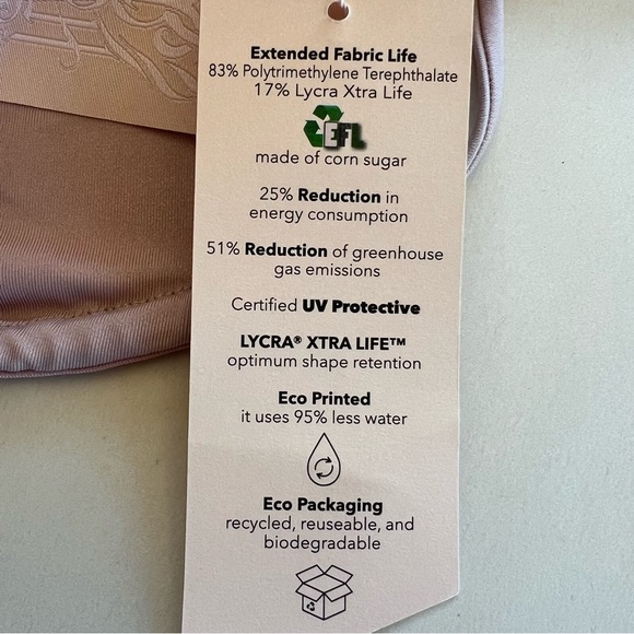 We Are HAH Reversible Multiway DIY Swim Top Womens M Halter Lilac Combo NWT - Picture 8 of 9